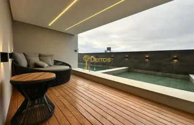 Apartamento semi mobiliado com 2 suítes e 2 vagas de garagem para locação por r$4.200,00 + taxas no bairro centro - itajaí/sc