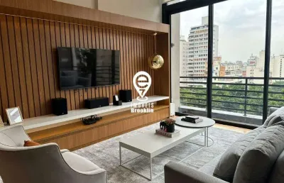 Luxuoso loft duplex mobiliado com 110m 1 suite 2 banheiros 2 vagas 600m do metro consolação