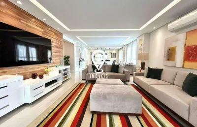 Apartamento luxuoso com 270 m², 3 dormitórios, 5 vagas - campo belo, são paulo-sp