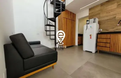 Studio duplex de 55m² para alugar com varanda e rooftop - mirandópolis / sp