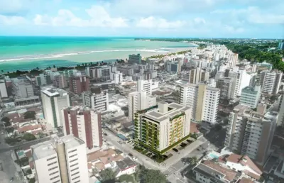 Apartamento na planta para venda em joão pessoa, cabo branco, 2 dormitórios, 1 suíte, 1 banheiro
