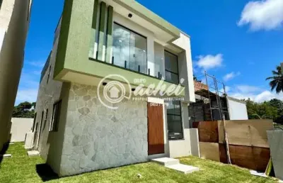 Casa em condomínio fechado com 4 quartos à venda na Rua Sucupió, s/n, Abrantes, Camaçari