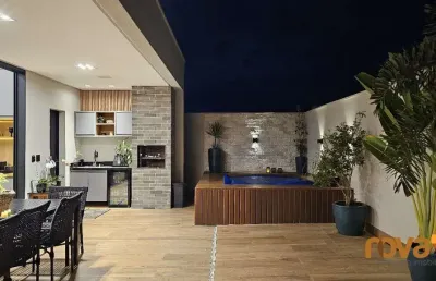 Casa em condomínio fechado com 3 quartos à venda na rua petúnia qd -05 lt-03, 3, jardins nápoles, senador canedo por r$ 1.890.000