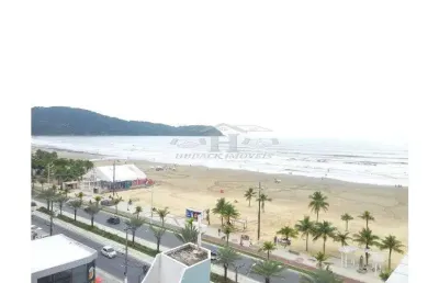 Venda - amplo apartamento - 2 dorm - vista mar - pé na areia - guilhermina sp