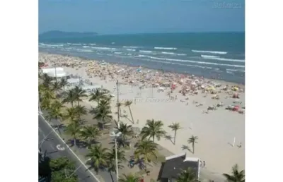 Vista mar e pé na areia - apto 1 dorm c/ elevador - guilhermina - praia grande sp