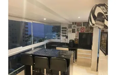 Apartamento  alto padrão, 2 dorm, varanda gourmet, c lazer, vista lateral mar, florida