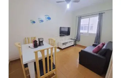 Apartamento 01 dormitório prédio frente mar,caiçara praia grande