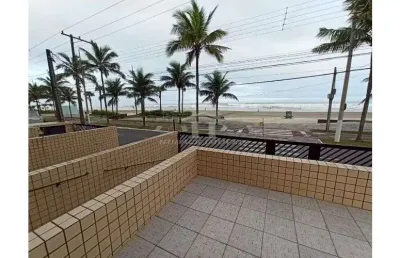 Apartamento mobilado frente mar jardim real praia grande -sp