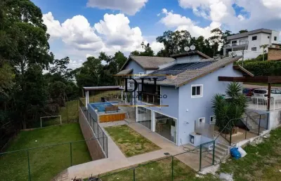 Casa em condomínio fechado com 5 quartos à venda na arapuã, 352, colinas de inhandjara, itupeva por r$ 1.690.000