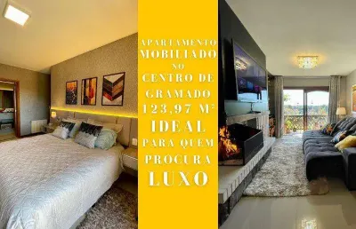 Luxuoso apartamento luar de inverno, conforto e elegância