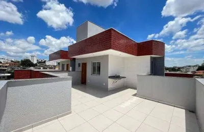 Cobertura santa mônica 2 quartos c suíte 2 vagas - predio individual 104mts pampulha belo horizonte
