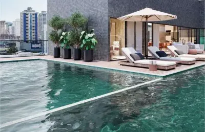 Apartamento 4 quartos itapema próximo camburiú alto padrão financia direto sc times square heliponto