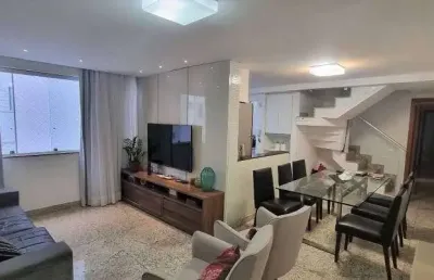 Cobertura para venda possui 190 metros quadrados com 4 quartos em buritis - belo horizonte - mg