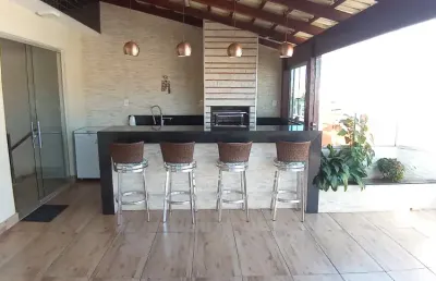 Cobertura jardim riacho 4 quartos 2 suítes 2 vagas montada c área gourmet