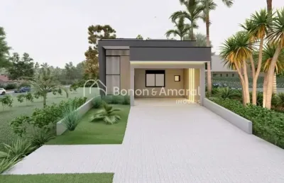 Casa térrea nova à venda no condomínio terras da estância - vila monte alegre, paulínia.