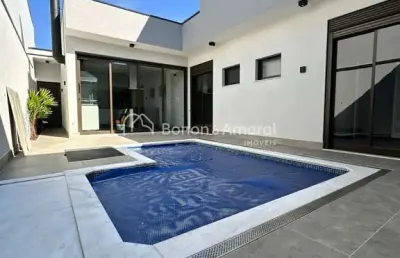Casa térrea no condomínio club portinari, de 3 suítes à venda, parque brasil 500 - paulínia/sp