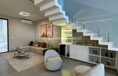 Sobrado moderno à venda 03 quartos no condomínio residencial club portinari, parque brasil 500, paulínia - sp