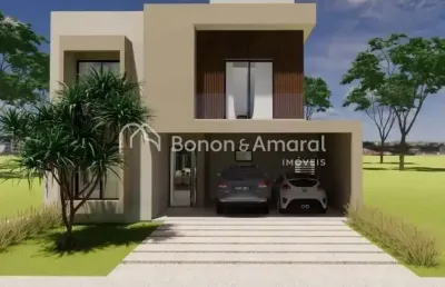 Casa a venda no condomínio santorini, parque brasil 500, paulínia.