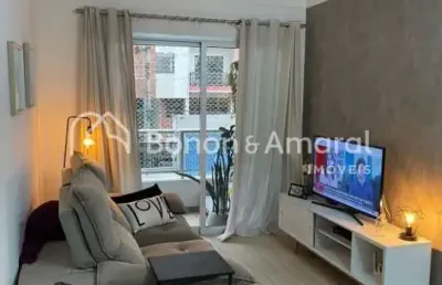Apartamento à venda com 3 quartos sendo 1 suíte, 3 banheiros 1 vaga no bosque em campinas