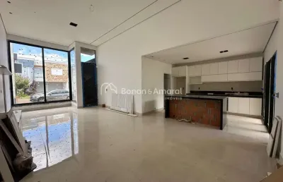 Casa térrea em condomínio com 3 dormitórios, terras da estancia em paulínia.