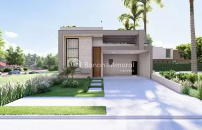 Casa térrea à venda no condomínio club portinari, de 3 suítes à venda, parque brasil 500 - paulínia/sp