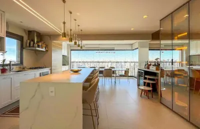 Apartamento à venda com 2 suítes e um dormitório reversível, 107 m² no grand one guanabara
