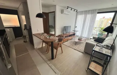 Apartamento mobiliado para locação no bairro cambuí, em campinas/sp