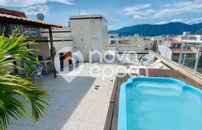 Recreio dos bandeirantes | cobertura 4 quartos, sendo 2 suites