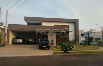 Linda casa de alto padrão com 3 suítes no residencial montreal em são carlos