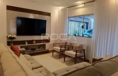 Casa de 4 dormitórios, sendo 1 suíte com área de lazer e churrasqueira à venda na vila nossa senhora de fátima, são carlos