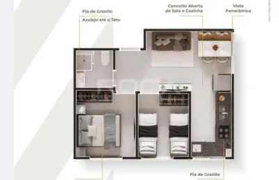 Lindo apartamento à venda no centro de são carlos - 2 dormitórios e garagem coberta!
