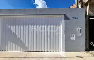 Casa de 2 dormitórios com espaço gourmet no douradinho, são carlos