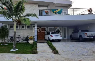 Sobrado de luxo com 4 suítes no residencial damha em são carlos