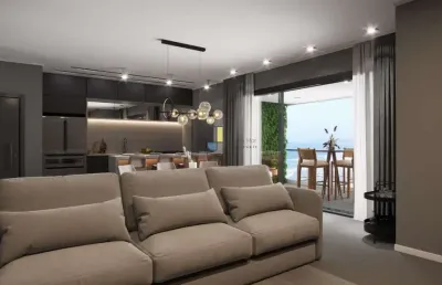 Apartamento alto padrão frente mar, 3 suítes no gravatá/navegantes sc.