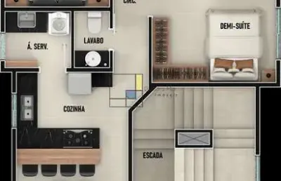 Apartamento 3 dorm, 1 suíte a 200m do mar no gravatá, navegantes/sc.