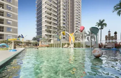 Apartamento 2 dorm, 1 suíte em homme club, praia da armação penha sc.