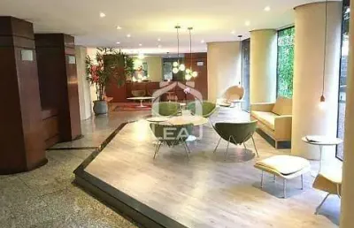 Apartamento mobiliado para locação, possui 77m², 2 dormitórios, 1 vaga de garagem - r$ 3.345,00 - v