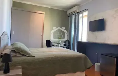 Apartamento 29 m² à venda, mobiliado , uma suíte, sala com  terraço, cozinha e uma vaga de garagem