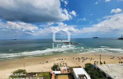 Apartamento à venda frente mar 148m², 3 suítes, 1 vaga garagem - r$ 1.378.000,00 - pitangueiras, gu