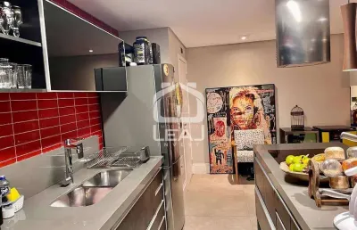 Apartamento super equipado à venda no morumbi, 76m², 2 dormitórios, 2 vagas garagem - r$ 800.000,00
