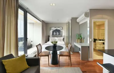 Apartamento mobiliado à venda em vila olímpia, 42m², 1 dormitório, 1 vaga de garagem - r$ 1.160.000