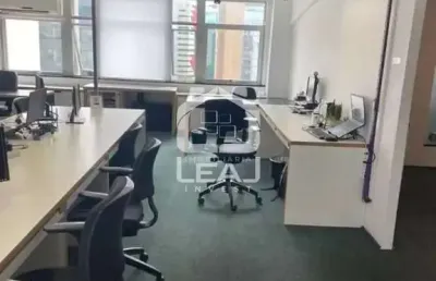 Conjunto comercial mobiliado para venda ou locação, 117m², 2 vagas, ar condicionado, r$ 10.134,00 (