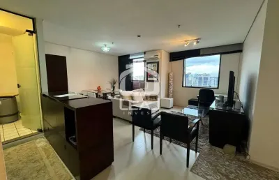 Flat mobiliado para locação, itaim bibi, 1 suíte, 2 vagas, r$ 10.185,00 (pacote) - são paulo, sp