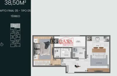 Apartamento com 1 quarto à venda na Rua Maestro José Tescari, 51, Vila Granada, São Paulo