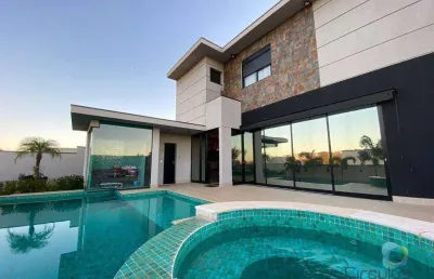 Casa com 4 dormitórios/suítes à venda, 405 m² por r$ 4.350.000 - alphaville - ribeirão preto/sp