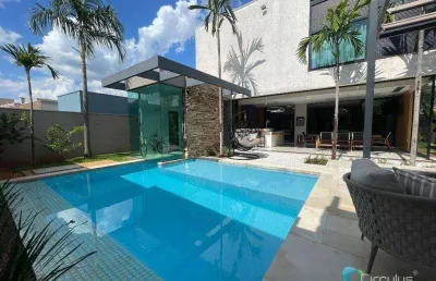 Casa com 3 dormitórios à venda, 380 m² por r$ 3.390.000,00 - alphaville - ribeirão preto/sp