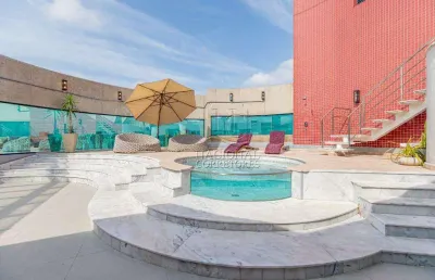 Espetacular cobertura triplex com 4 suítes, 6 a 8 vagas à venda, 772 m² por r$ 8.500.000 - vila bastos - santo andré/sp