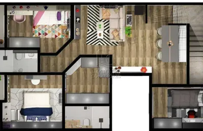 Apartamento com 3 dormitórios à venda, 78 m² por r$ 530.000,00 - parque das nações - santo andré/sp