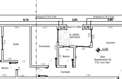 Apartamento com 2 dormitórios à venda, 56 m² por r$ 305.000,00 - vila humaitá - santo andré/sp