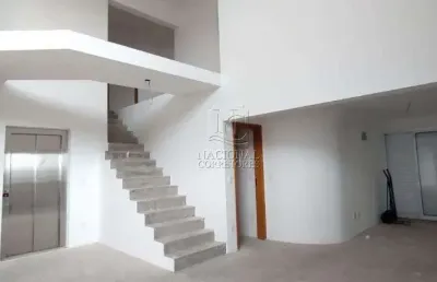 Apartamento duplex com 4 dormitórios à venda, 316 m² por r$ 2.500.000,00 - vila assunção - santo andré/sp